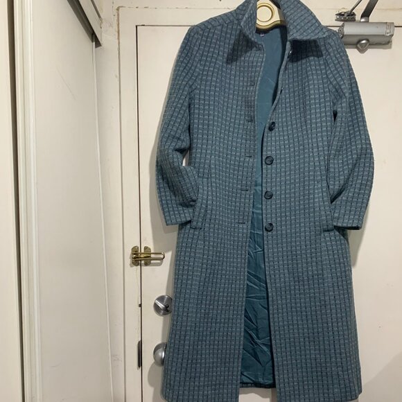 DONNA GIRL BY RENO WOOL BLEND TRENCH COATS SIZE L - Picture 6 of 13